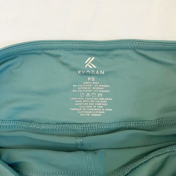 teal pleated mini skort - Picture 3 of 4